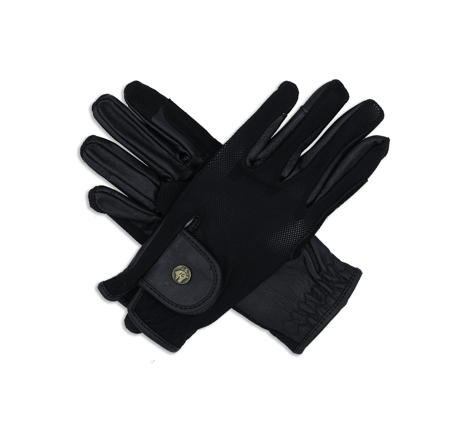 Sixteen Cypress Riding Gloves, Black Mesh - Sixteen Cypress - Equiluxe Tack