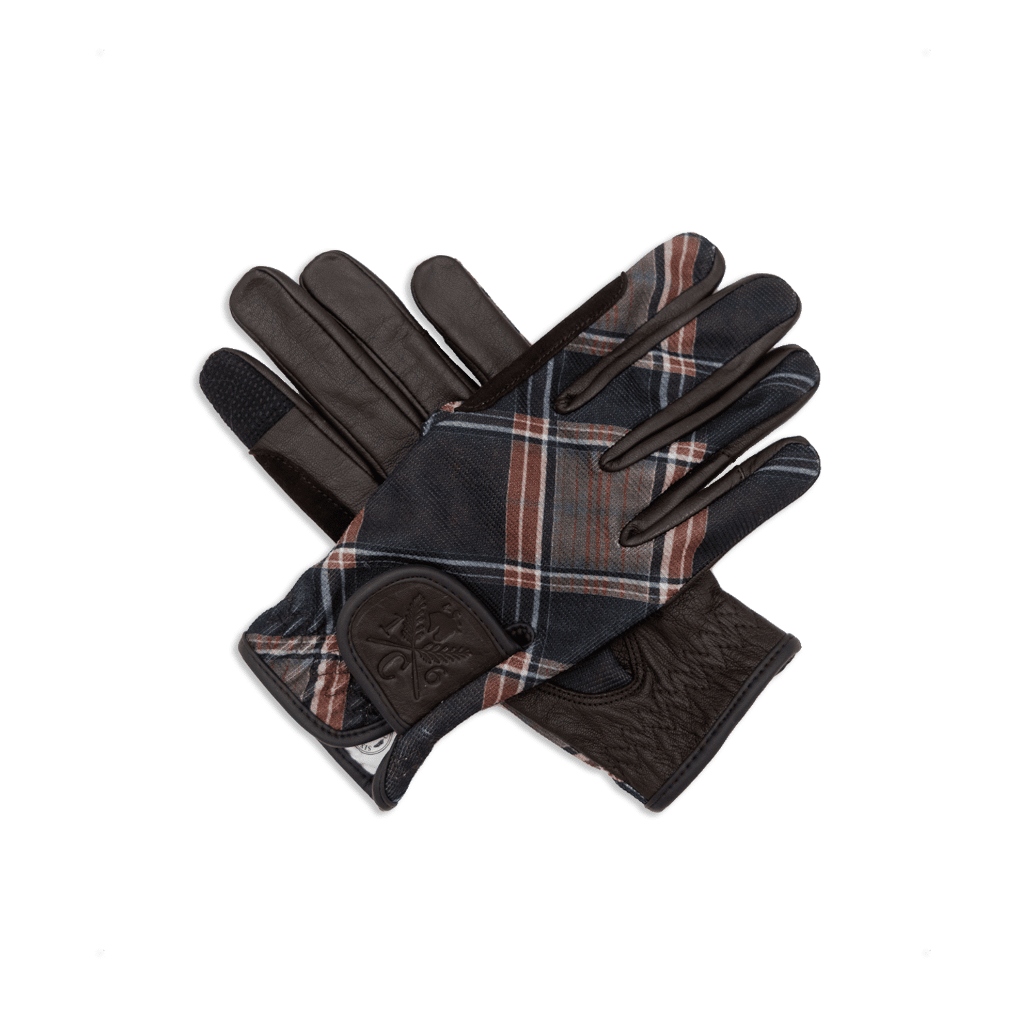 Sixteen Cypress Riding Gloves, Field Plaid & Tobacco, - Sixteen Cypress - Equiluxe Tack