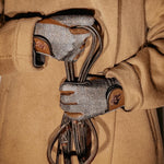Sixteen Cypress Riding Gloves, Herringbone & Cognac - Sixteen Cypress - Equiluxe Tack