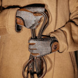 Sixteen Cypress Riding Gloves, Herringbone & Cognac - Sixteen Cypress - Equiluxe Tack
