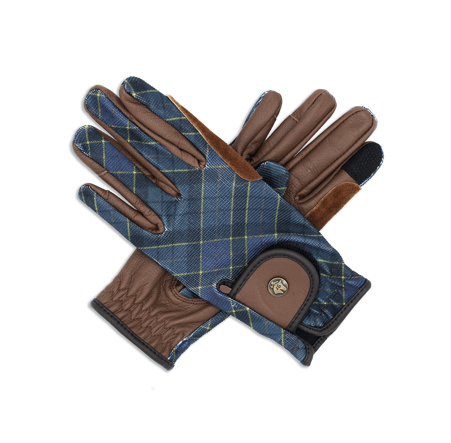 Sixteen Cypress Riding Gloves, Hunter Field Plaid - Sixteen Cypress - Equiluxe Tack