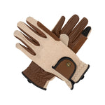 Sixteen Cypress Riding Gloves, Oat & Cognac - Sixteen Cypress - Equiluxe Tack