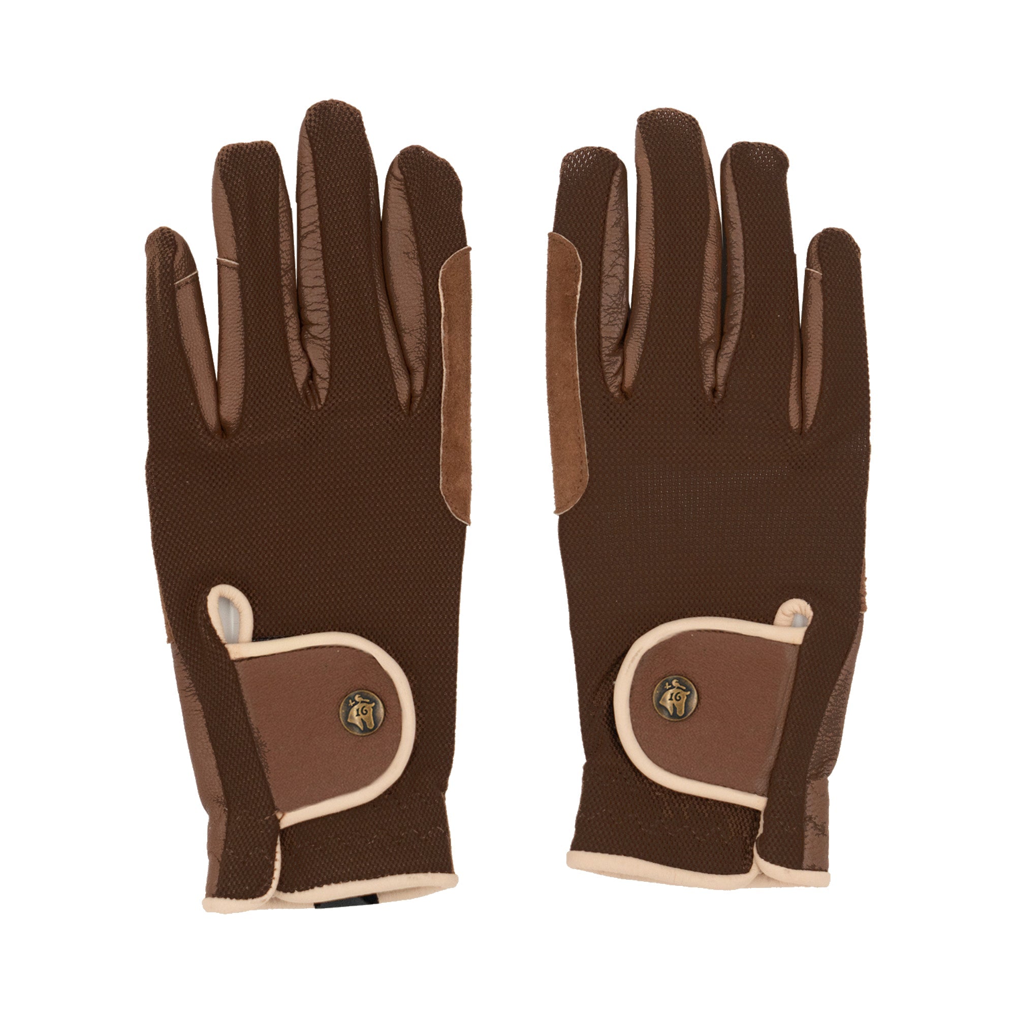Sixteen Cypress Riding Gloves, Tobacco & Cognac Sample, Size 6 - Sixteen Cypress - Equiluxe Tack