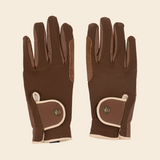 Sixteen Cypress Cognac Riding Gloves