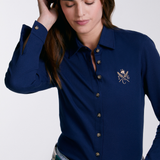 Sixteen Cypress Sport Piqué Button Down Shirt - Navy