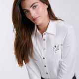 Sixteen Cypress Sport Piqué Button Down Shirt - White