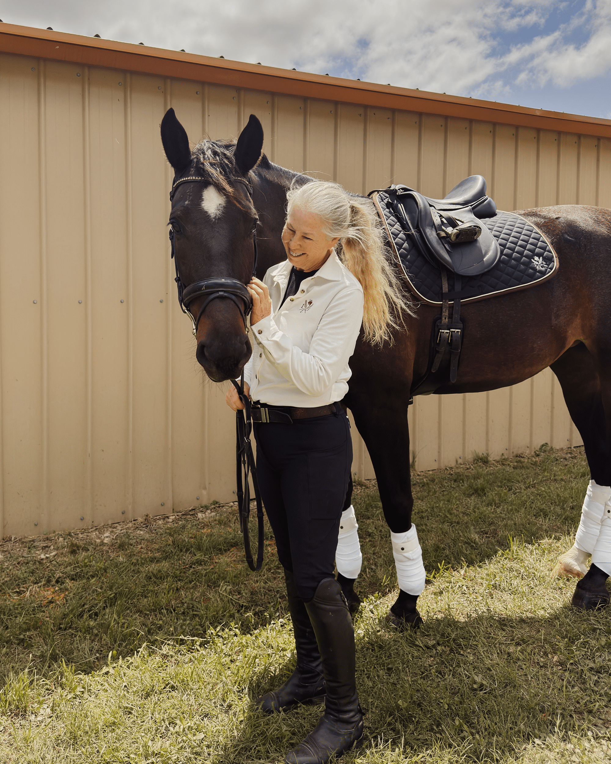 Sixteen Cypress Sport Piqué Button Down Shirt - White - Equiluxe Tack