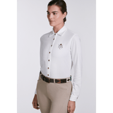 Sixteen Cypress Sport Piqué Button Down Shirt - White - Equiluxe Tack