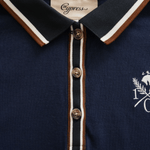 Sixteen Cypress Sport Piqué Polo Shirt, Navy - Equiluxe Tack