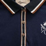 Sixteen Cypress Sport Piqué Polo Shirt, Navy - Equiluxe Tack