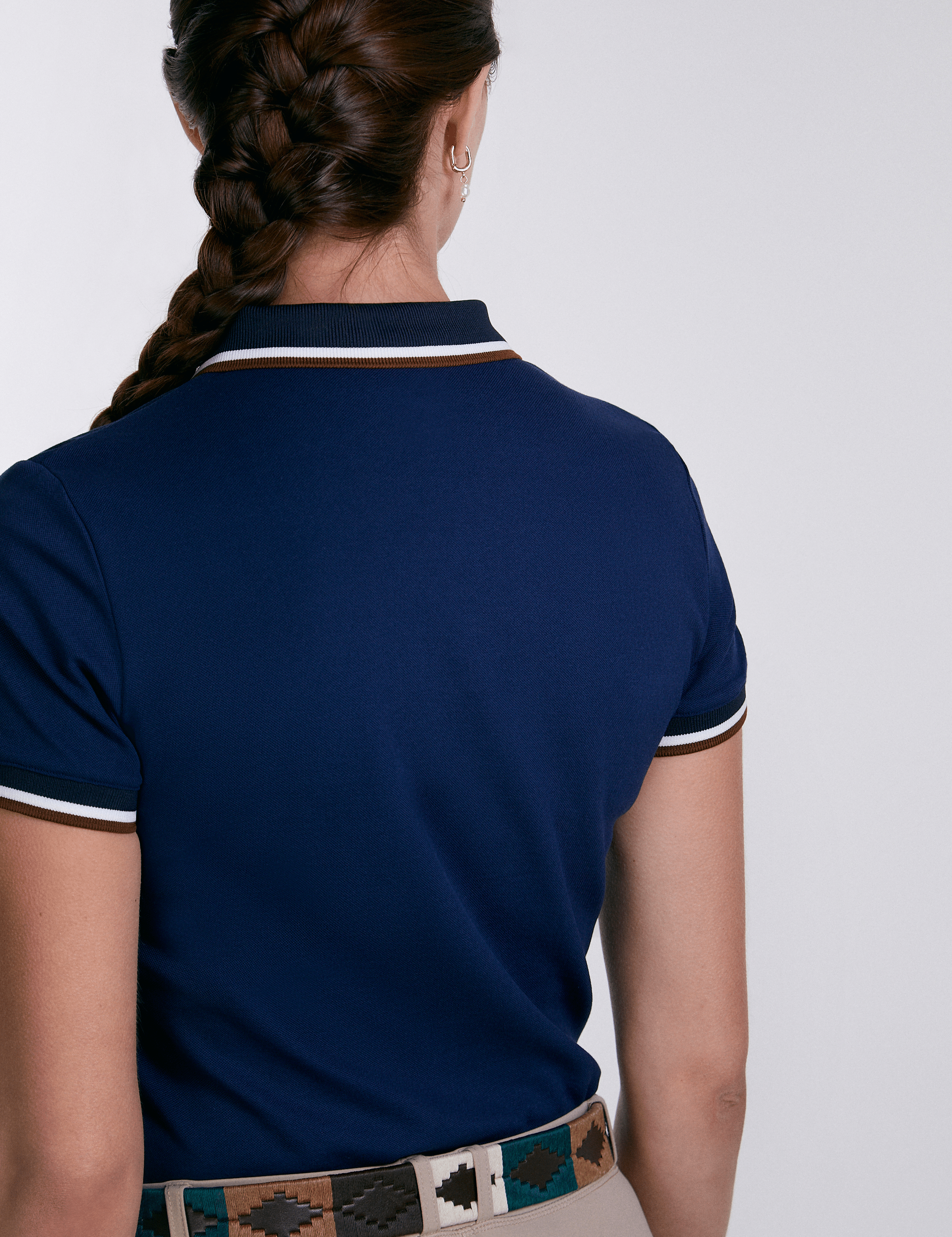 Sixteen Cypress Sport Piqué Polo Shirt, Navy - Equiluxe Tack