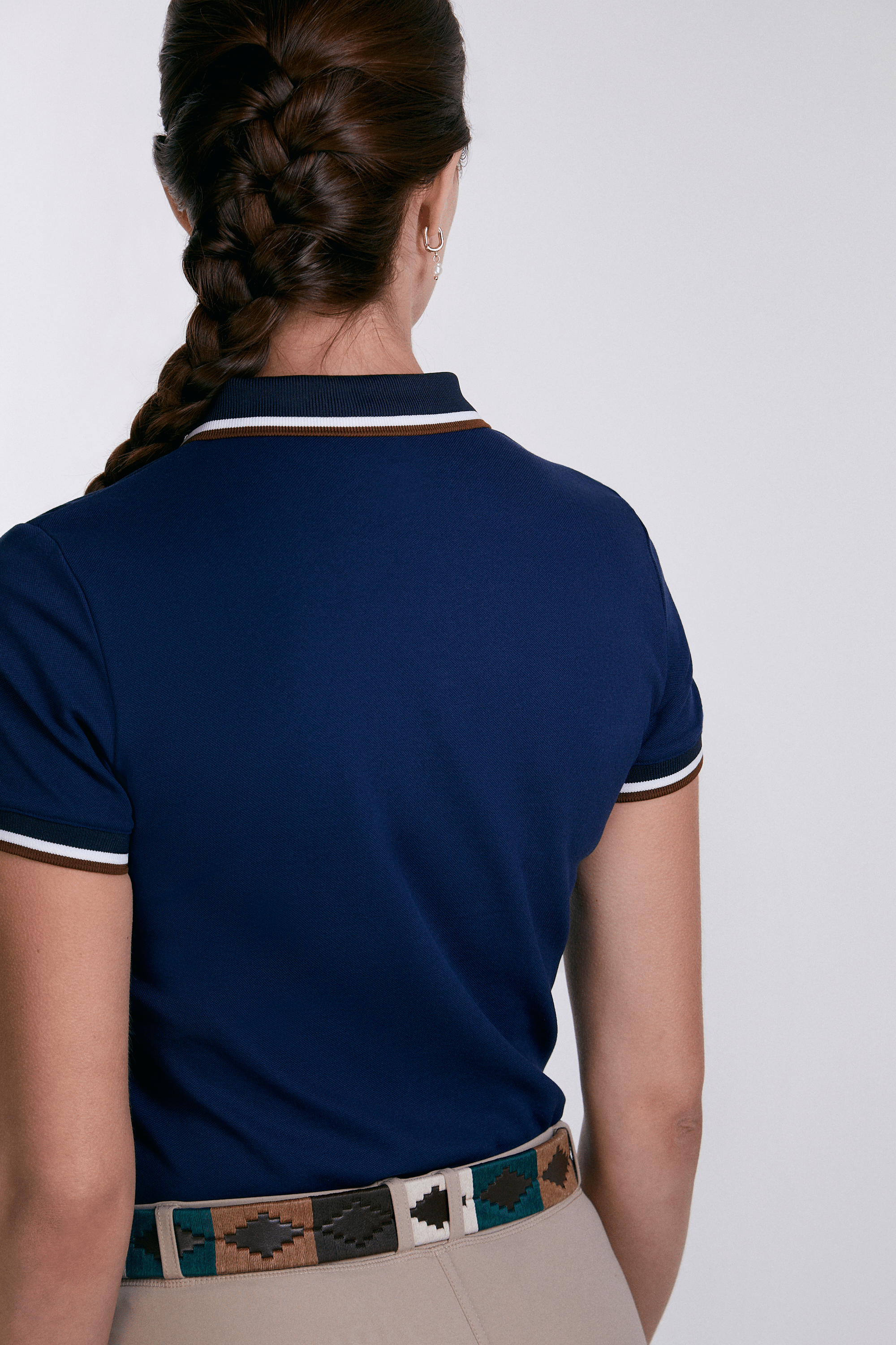 Sixteen Cypress Sport Piqué Polo Shirt, Navy - Equiluxe Tack