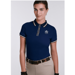 Sixteen Cypress Sport Piqué Polo Shirt, Navy - Equiluxe Tack