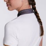 Sixteen Cypress Sport Piqué Polo Shirt, Tweed Collar