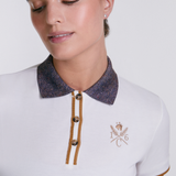 Sixteen Cypress Sport Piqué Polo Shirt, Tweed Collar