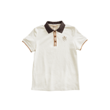 Sixteen Cypress Sport Piqué Polo Shirt, Tweed Collar - Equiluxe Tack