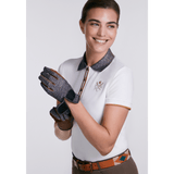 Sixteen Cypress Sport Piqué Polo Shirt, Tweed Collar - Equiluxe Tack