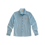 Sixteen Cypress Sport Piqué Shirt Button Down Shirt - Oxford Blue - Equiluxe Tack