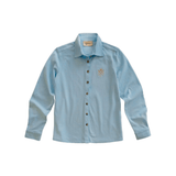 Sixteen Cypress Sport Piqué Shirt Button Down Shirt - Oxford Blue - Equiluxe Tack