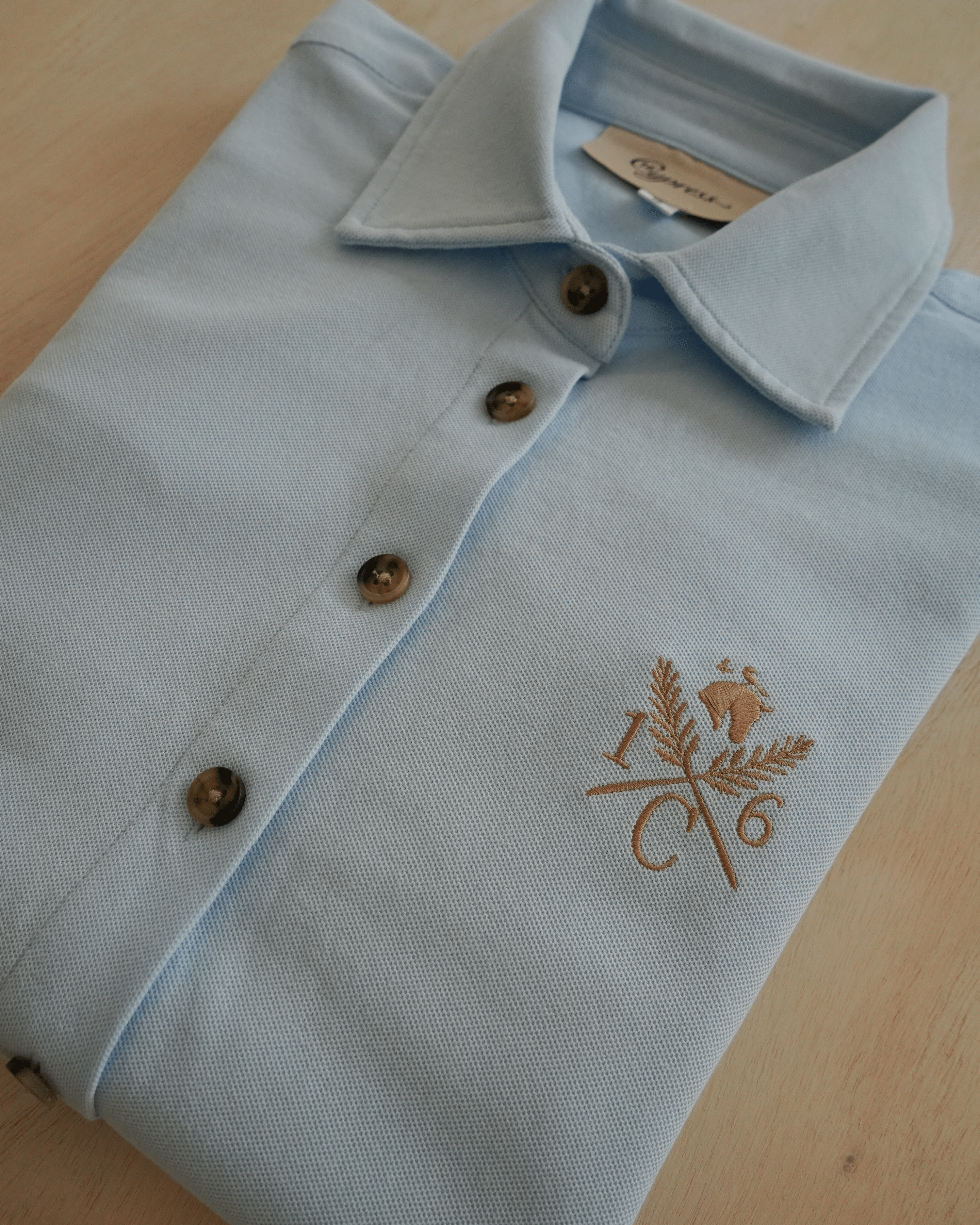 Sixteen Cypress Sport Piqué Shirt Button Down Shirt - Oxford Blue - Equiluxe Tack