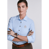 Sixteen Cypress Sport Piqué Shirt Button Down Shirt - Oxford Blue - Equiluxe Tack