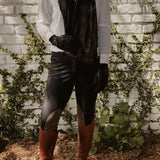 Sixteen Cypress Textile, Black Cotton Voile, Bridle Stitch Scarf - Sixteen Cypress - Equiluxe Tack