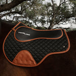 Sixteen Cypress X ThinLine Close Contact Pad – Black & Cognac - Sixteen Cypress - Equiluxe Tack