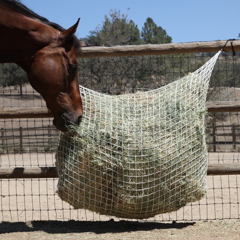 Slow Feed - Extended Day Net Freedom Feeder - Capacity: 2 String Bale - Freedom Feeder - Equiluxe Tack