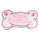 Snaks 5th Avenchew Birthday Bone - Pink (set of 3) - Snaks 5th Avenchew LLC - Equiluxe Tack