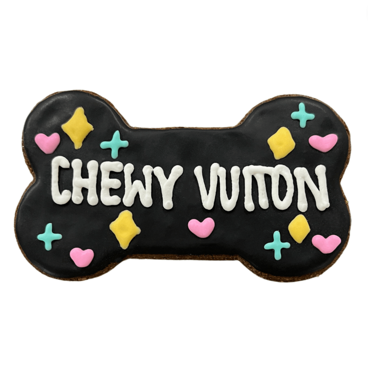 Snaks 5th Avenchew Chewy Vuiton Bone - Black (set of 3) - Snaks 5th Avenchew LLC - Equiluxe Tack