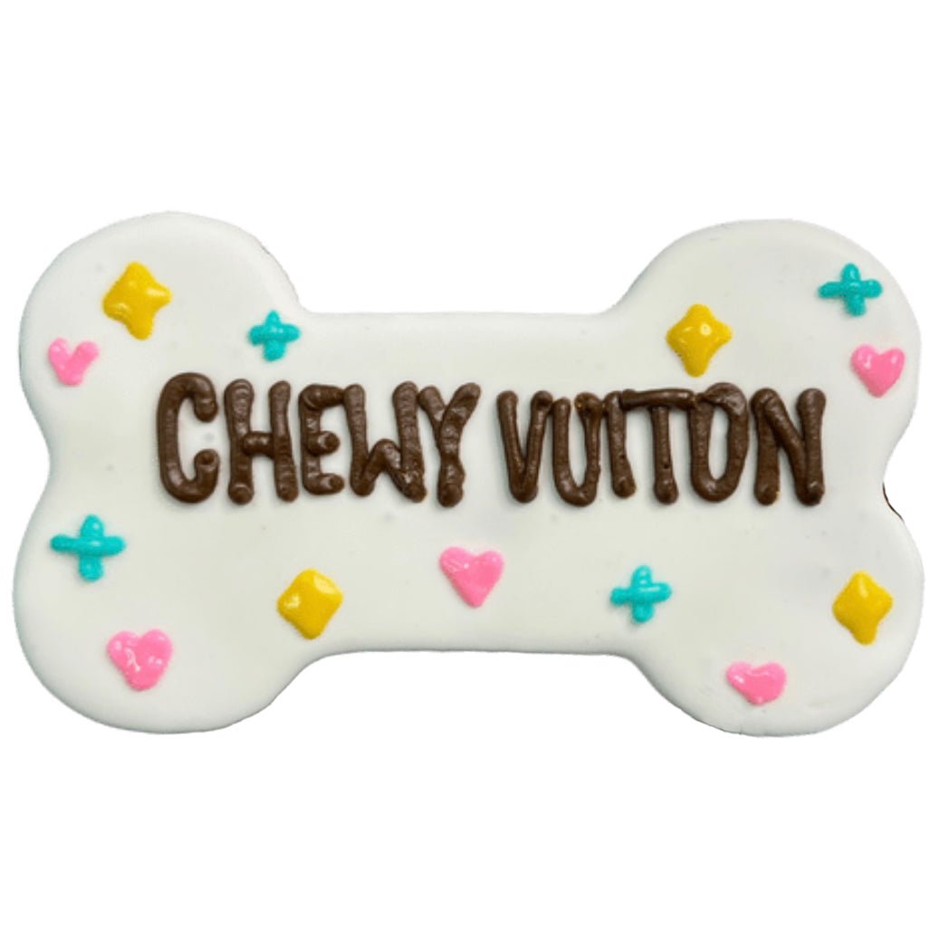 Snaks 5th Avenchew "Chewy Vuiton" Bone - White (set of 3) - Snaks 5th Avenchew LLC - Equiluxe Tack