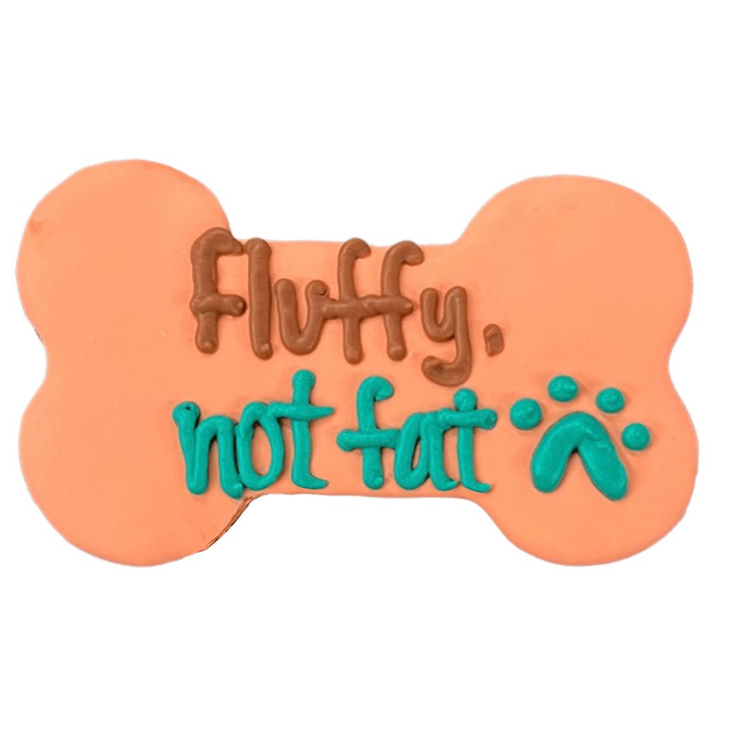 Snaks 5th Avenchew "Fluffy Not Fat" Dog Bone (set of 3) - Snaks 5th Avenchew LLC - Equiluxe Tack