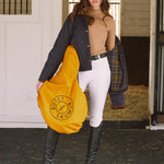 Solid Citizen Equestrian 'Bowie' | Barn Jacket | Durable Satin Quilt | Navy Plaid - Equiluxe Tack