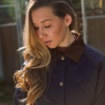 Solid Citizen Equestrian 'Bowie' | Barn Jacket | Durable Satin Quilt | Navy Plaid - Equiluxe Tack