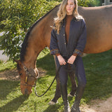 Solid Citizen Equestrian 'Bowie' | Barn Jacket | Durable Satin Quilt | Navy Plaid - Equiluxe Tack