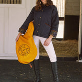 Solid Citizen Equestrian 'Bowie' | Barn Jacket | Durable Satin Quilt | Navy Plaid - Equiluxe Tack