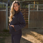 Solid Citizen Equestrian 'Bowie' | Barn Jacket | Durable Satin Quilt | Navy Plaid - Equiluxe Tack