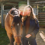 Solid Citizen Equestrian 'Bowie' | Barn Jacket | Durable Satin Quilt | Navy Plaid - Equiluxe Tack