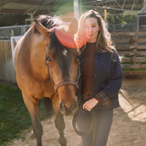 Solid Citizen Equestrian 'Bowie' | Barn Jacket | Durable Satin Quilt | Navy Plaid - Equiluxe Tack