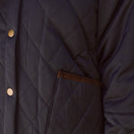 Solid Citizen Equestrian 'Bowie' | Barn Jacket | Durable Satin Quilt | Navy Plaid - Equiluxe Tack