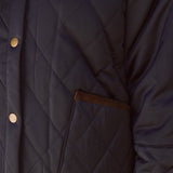 Solid Citizen Equestrian 'Bowie' | Barn Jacket | Durable Satin Quilt | Navy Plaid - Equiluxe Tack