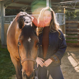 Solid Citizen Equestrian 'Bowie' | Barn Jacket | Durable Satin Quilt | Navy Plaid - Equiluxe Tack