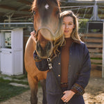 Solid Citizen Equestrian 'Bowie' | Barn Jacket | Durable Satin Quilt | Navy Plaid - Equiluxe Tack