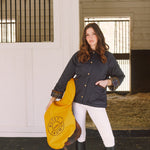 Solid Citizen Equestrian 'Bowie' | Barn Jacket | Durable Satin Quilt | Navy Plaid - Equiluxe Tack