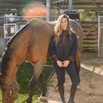 Solid Citizen Equestrian 'Bowie' | Barn Jacket | Durable Satin Quilt | Navy Plaid - Equiluxe Tack