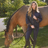 Solid Citizen Equestrian 'Bowie' | Barn Jacket | Durable Satin Quilt | Navy Plaid - Equiluxe Tack