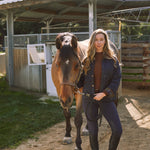 Solid Citizen Equestrian 'Bowie' | Barn Jacket | Durable Satin Quilt | Navy Plaid - Equiluxe Tack