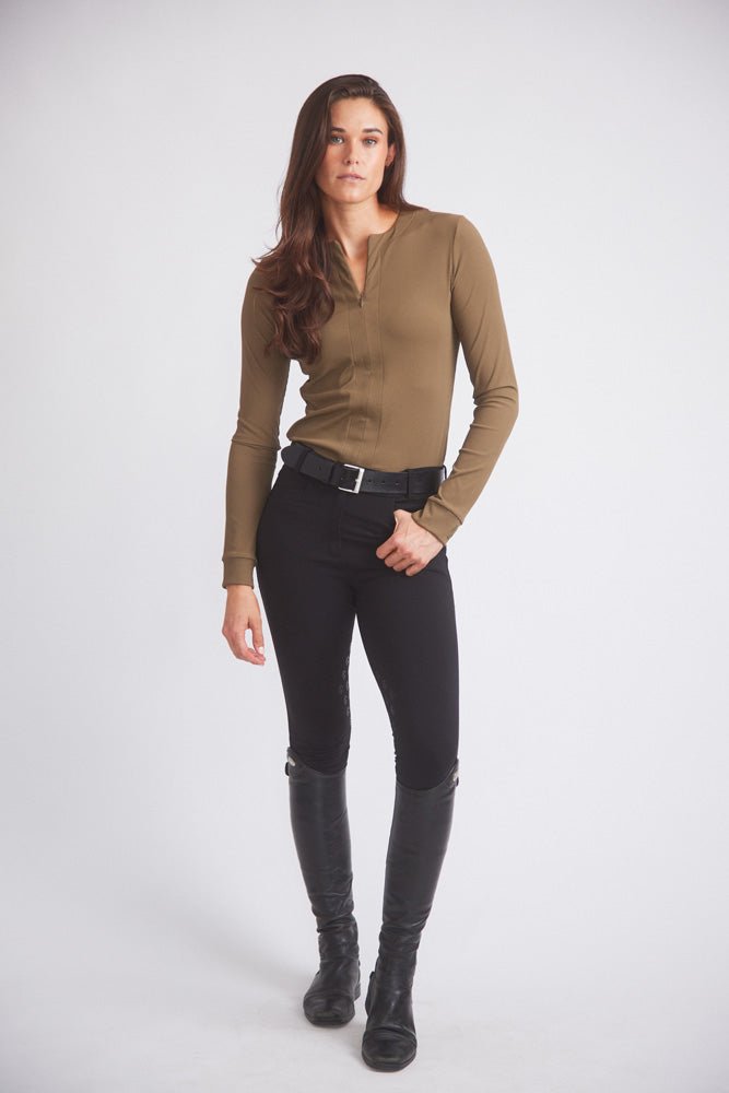 Solid Citizen Equestrian 'Carol' | Performance Crewneck Riding Top | Force Rib - Equiluxe Tack