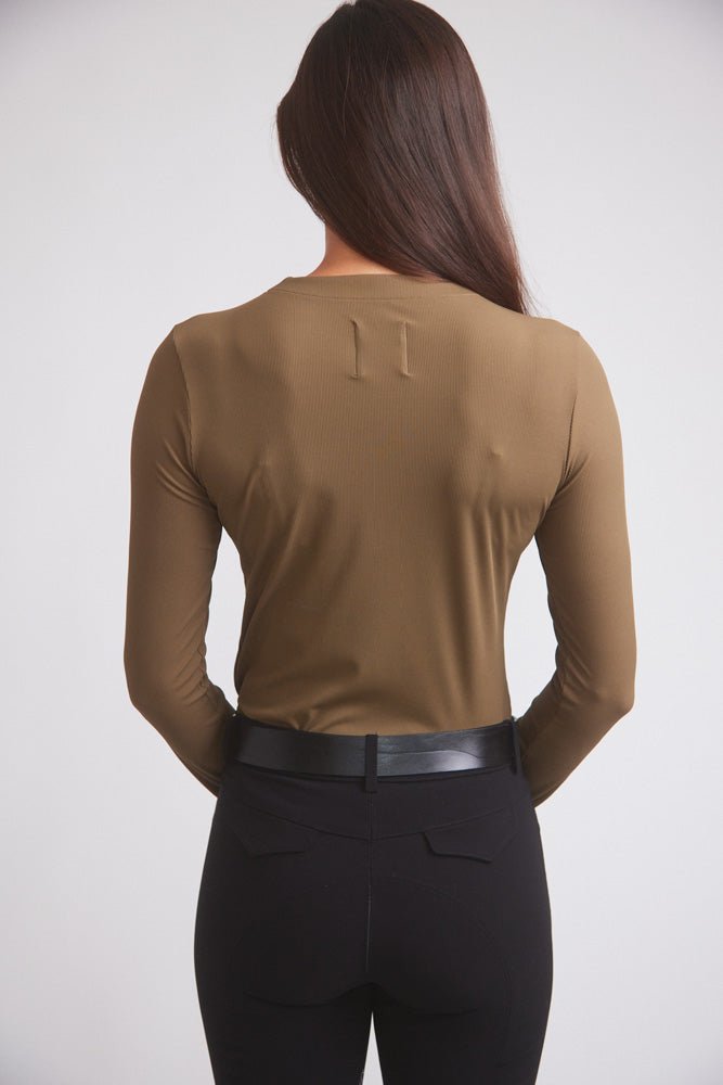 Solid Citizen Equestrian 'Carol' | Performance Crewneck Riding Top | Force Rib - Equiluxe Tack