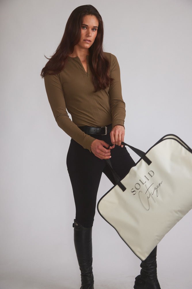 Solid Citizen Equestrian 'Carol' | Performance Crewneck Riding Top | Force Rib - Equiluxe Tack